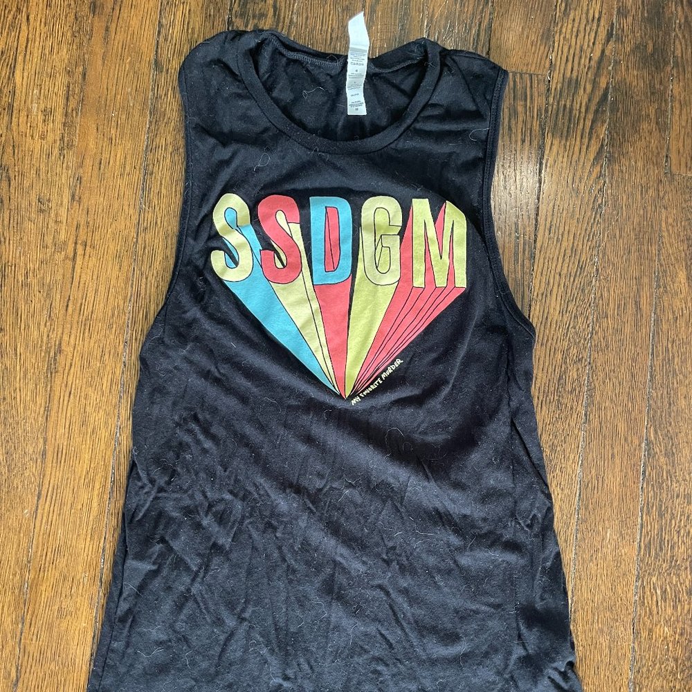 My Favorite Murder SSDGM Superhero Design Muscle T Style Tank - Black, Medium